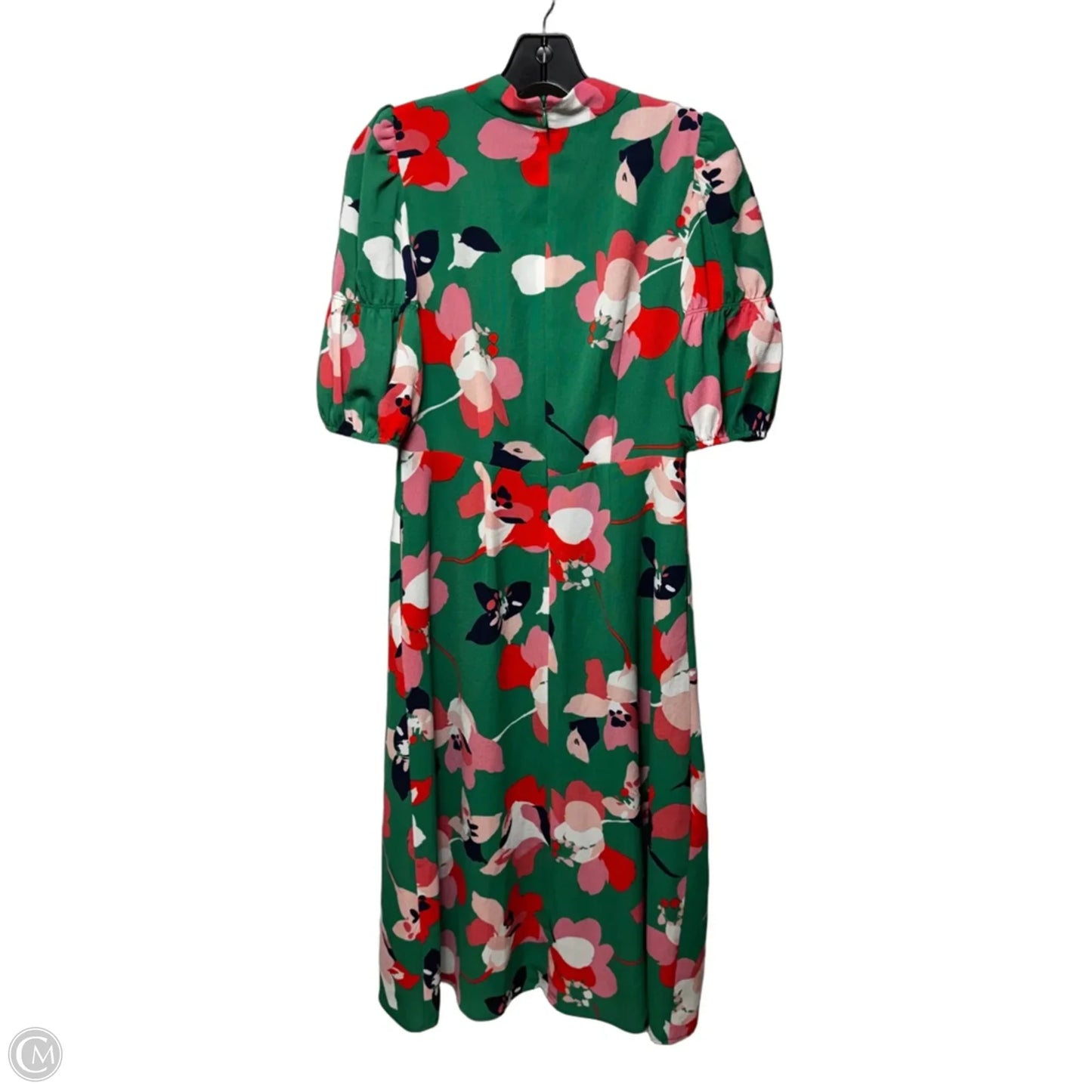 Pebble Crepe Midi Dress By Vince Camuto In Floral Print, Size: 4