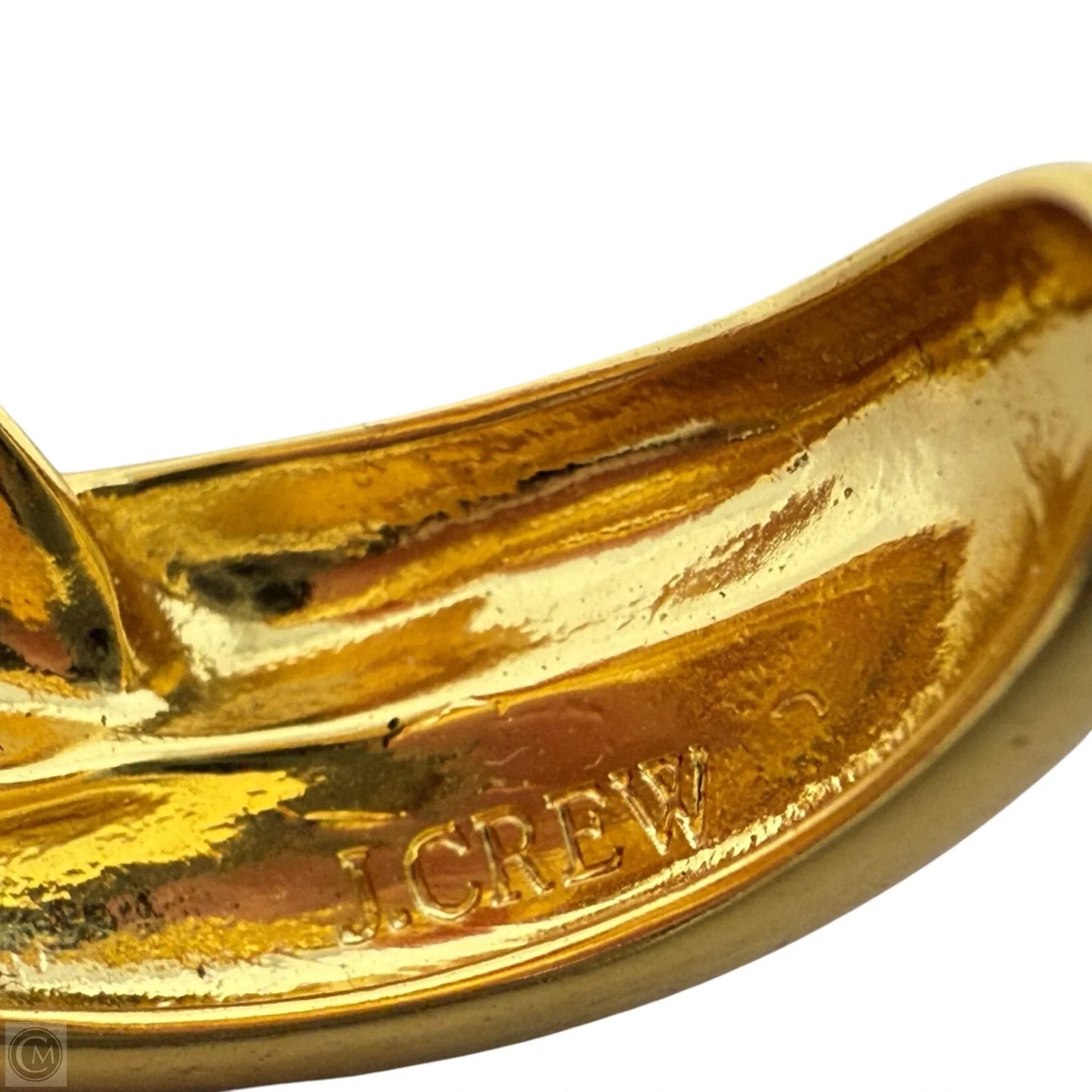 Gold Tone Braided Hoop Earrings By J. Crew