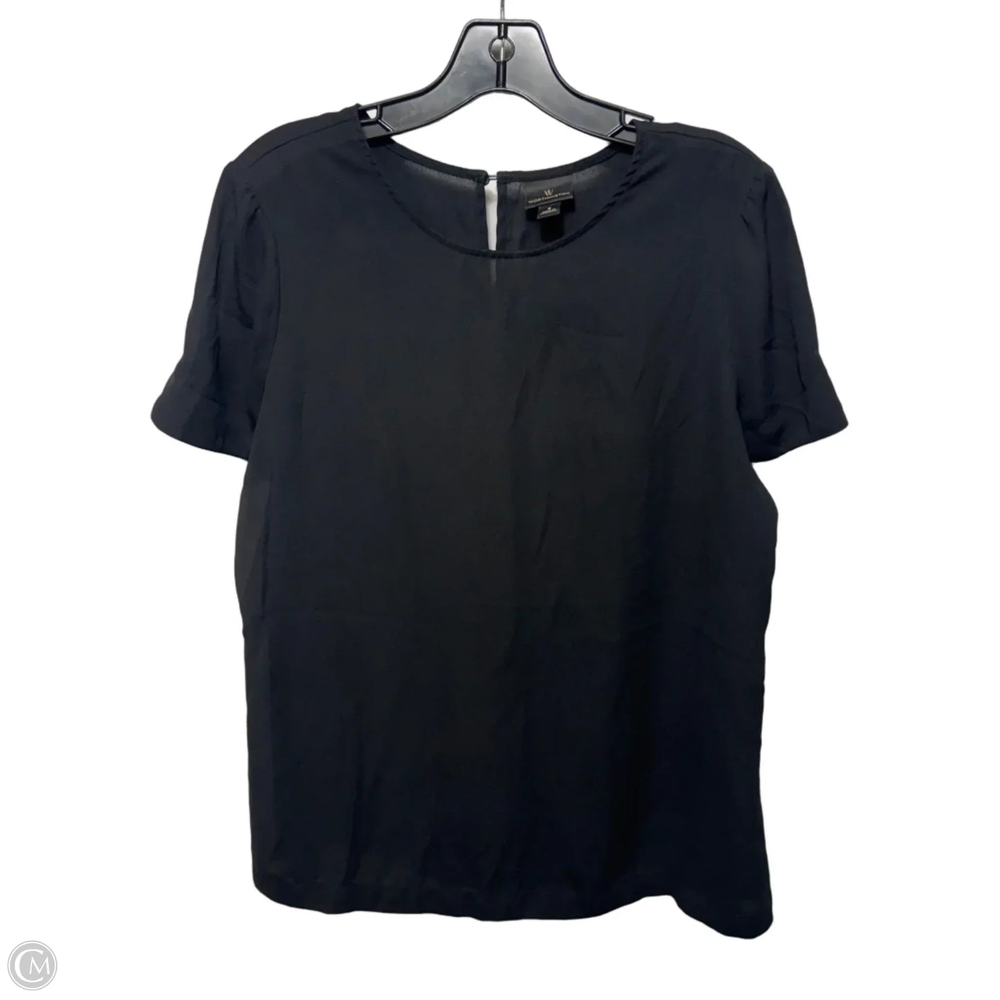 Top Short Sleeve By Worthington In Black, Size: S