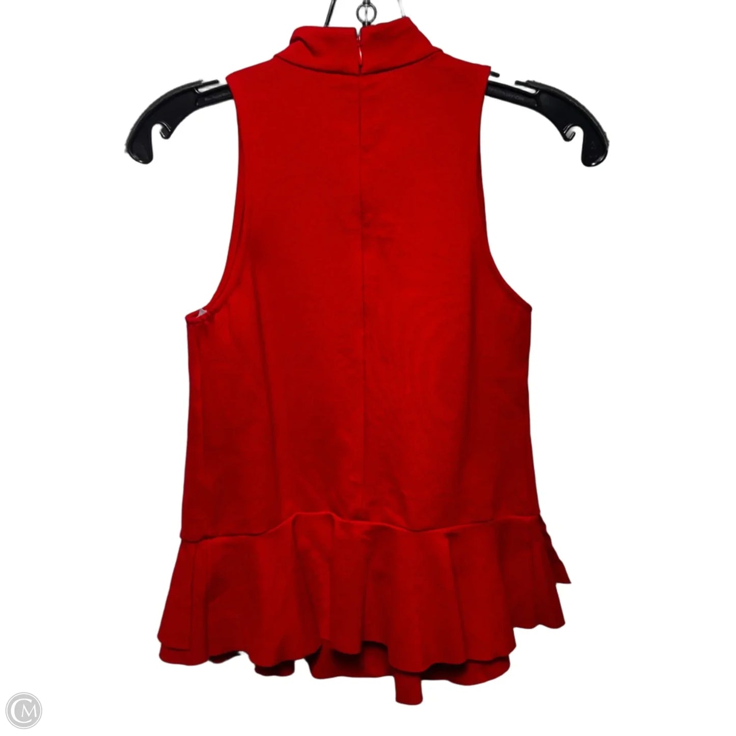 Mock Neck Top Sleeveless By Anthropologie In Red, Size: Xs