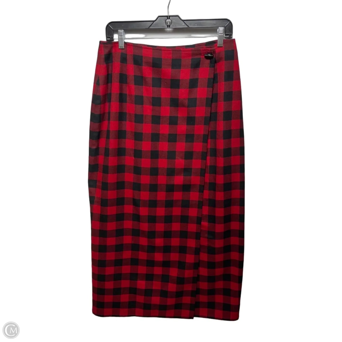 Skirt Maxi By Liz Claiborne Sport In Checkered Pattern, Size: 10