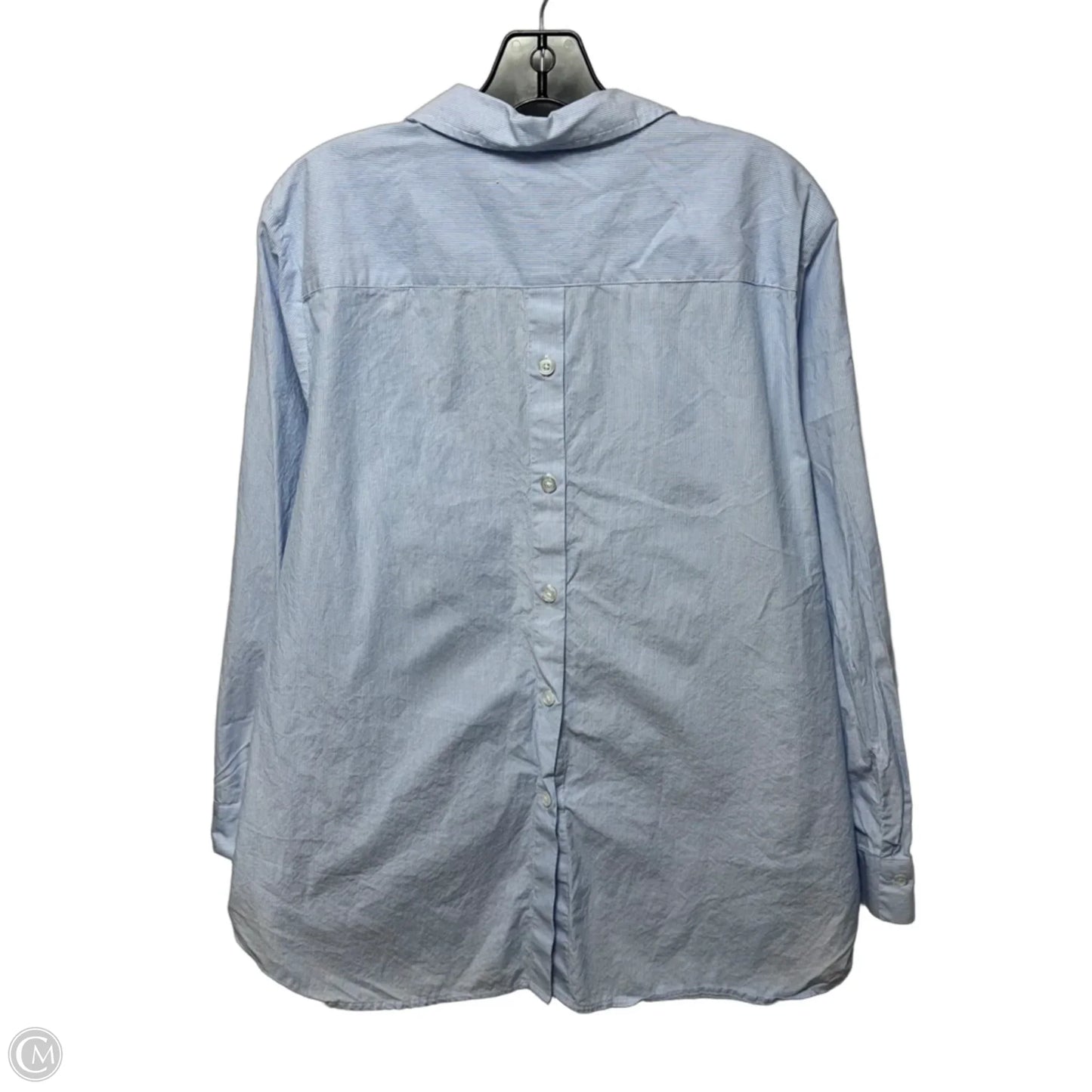 Top Long Sleeve By Talbots In Striped Pattern, Size: Xl Petite