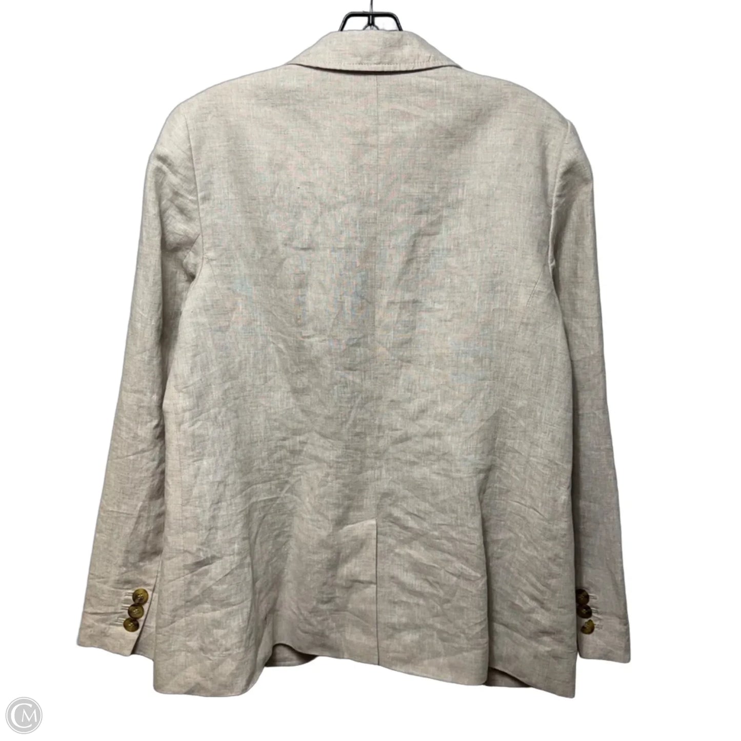 Linen Blazer By Talbots In Tan, Size: 10