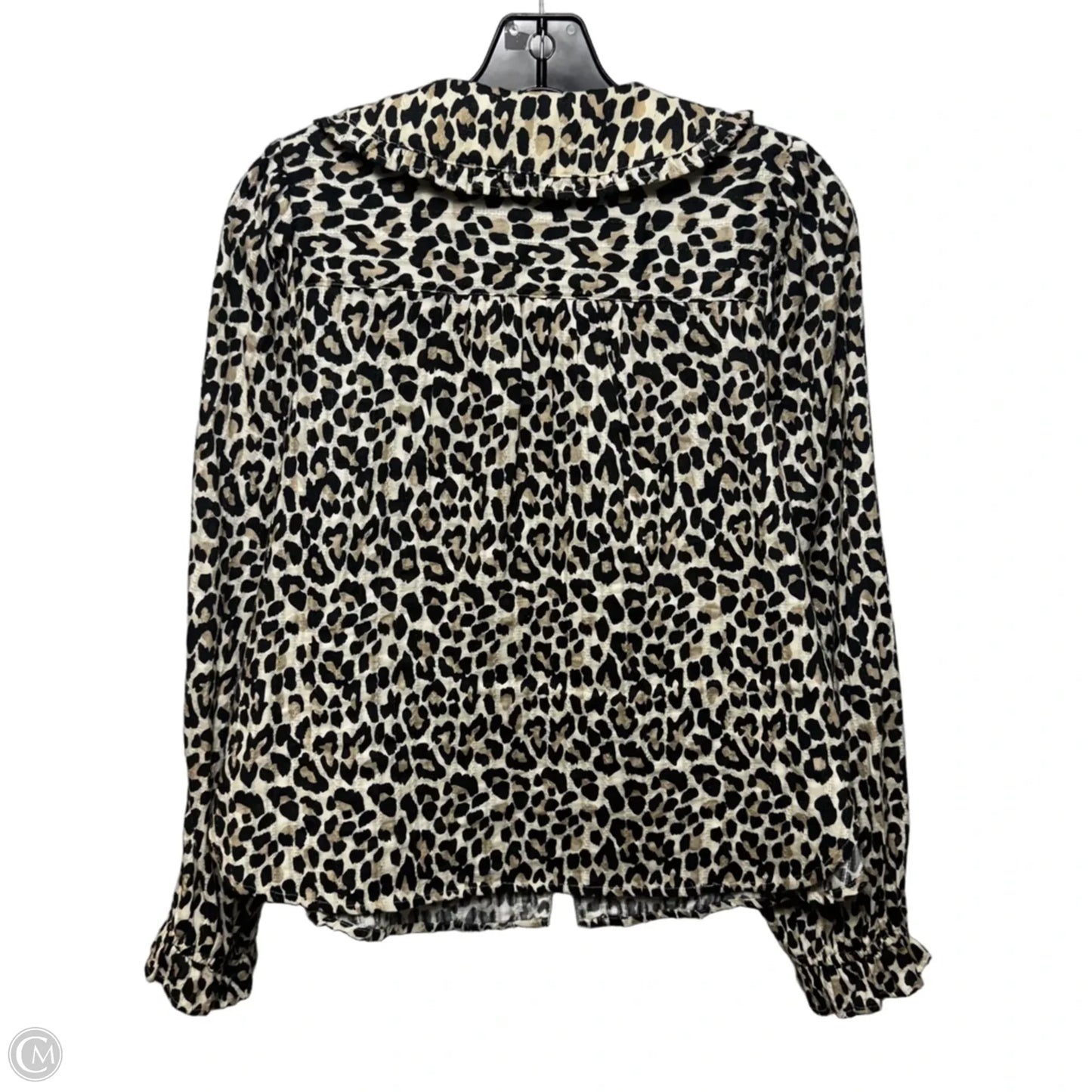 Top Long Sleeve By Pilcro In Animal Print, Size: S