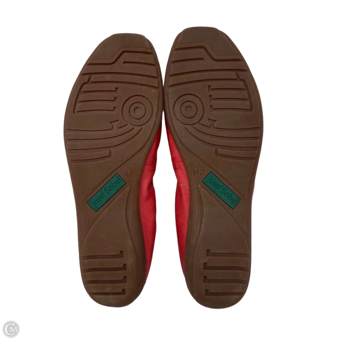 Fenja 01 Leather Ballet Flats By Josef Seibel In Red, Size: 11.5