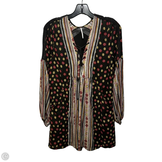 Peble Print Bohemian Tunic Mini Dress By Free People In Multi-colored, Size: Xs