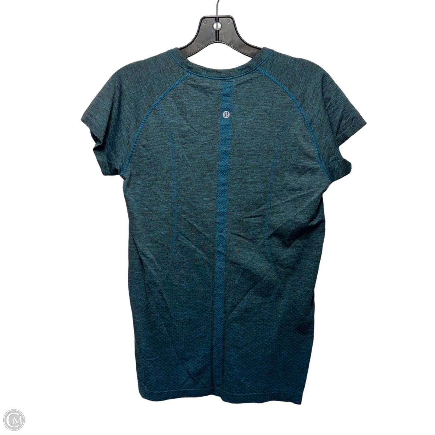 Athletic Top Short Sleeve By Lululemon In Blue, Size: 10