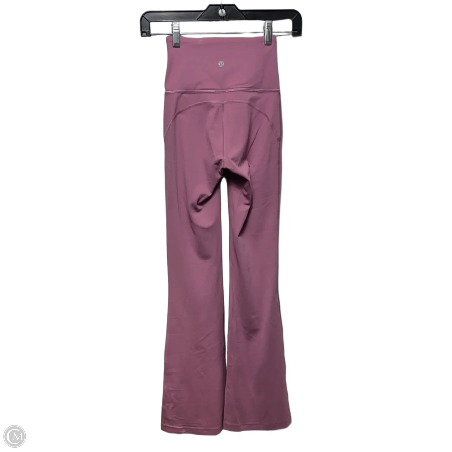 Flared Athletic Leggings By Lululemon In Pink, Size: 0