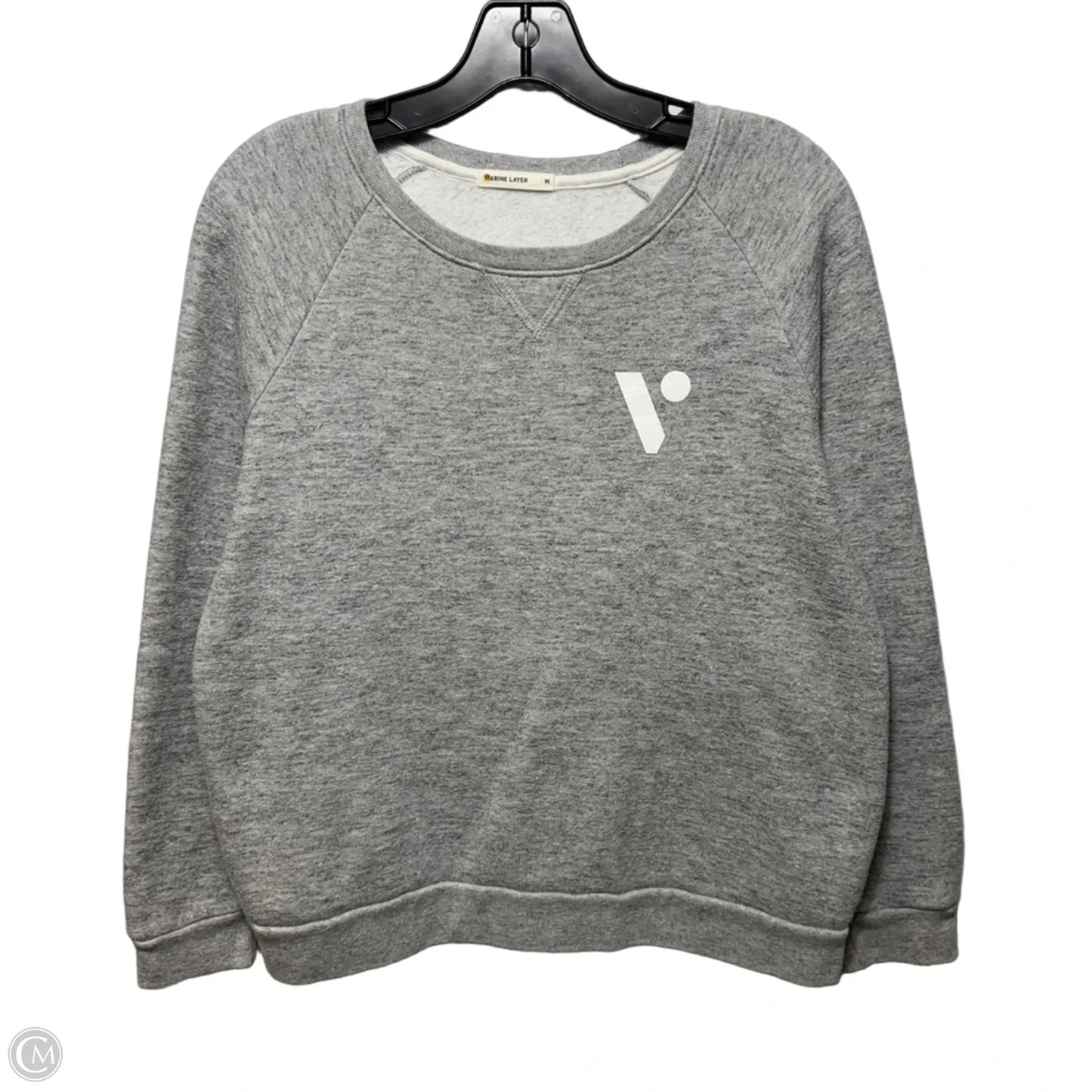 Sweatshirt By Marine Layer In Grey, Size: M