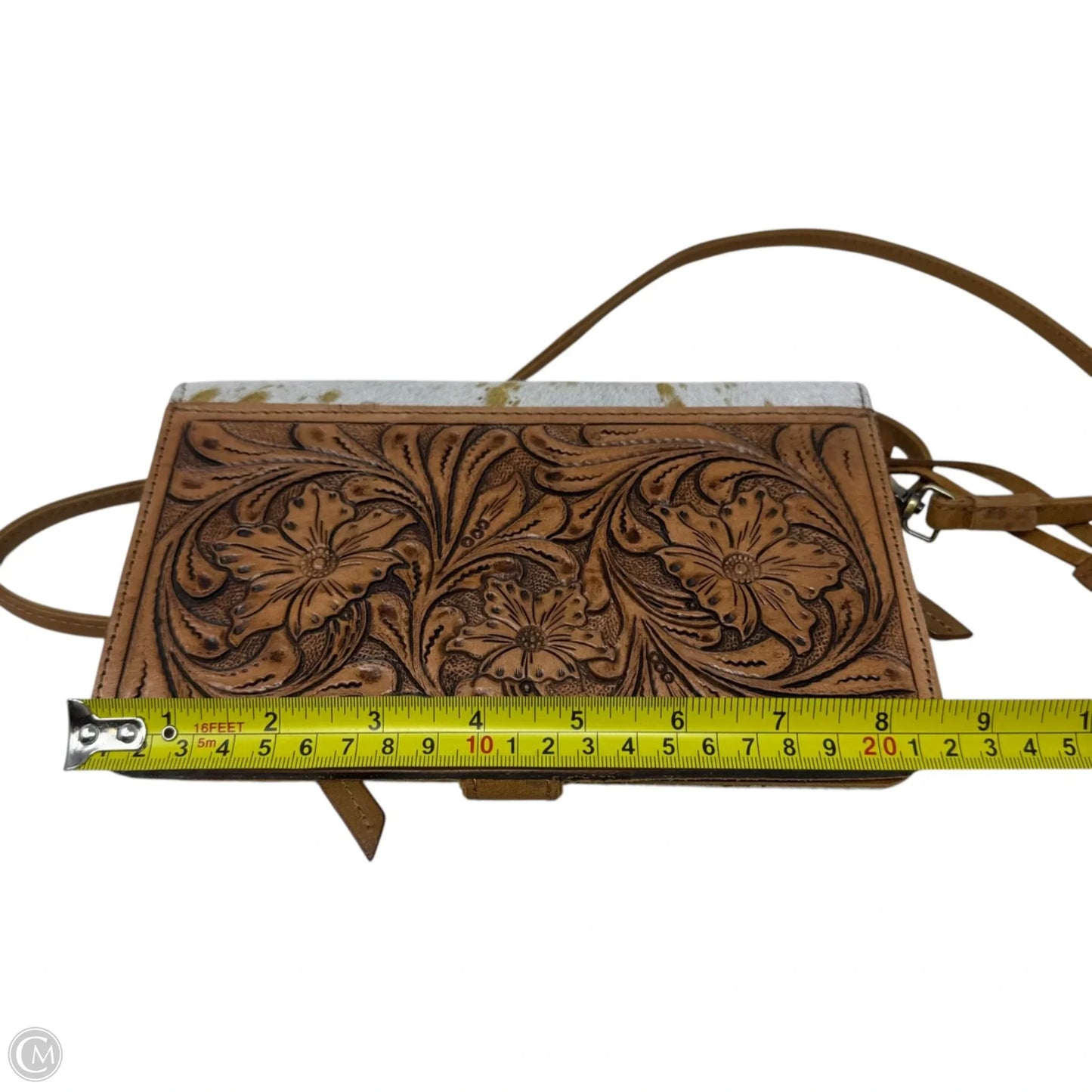 Crossbody Leather By Nocona, Size: Small