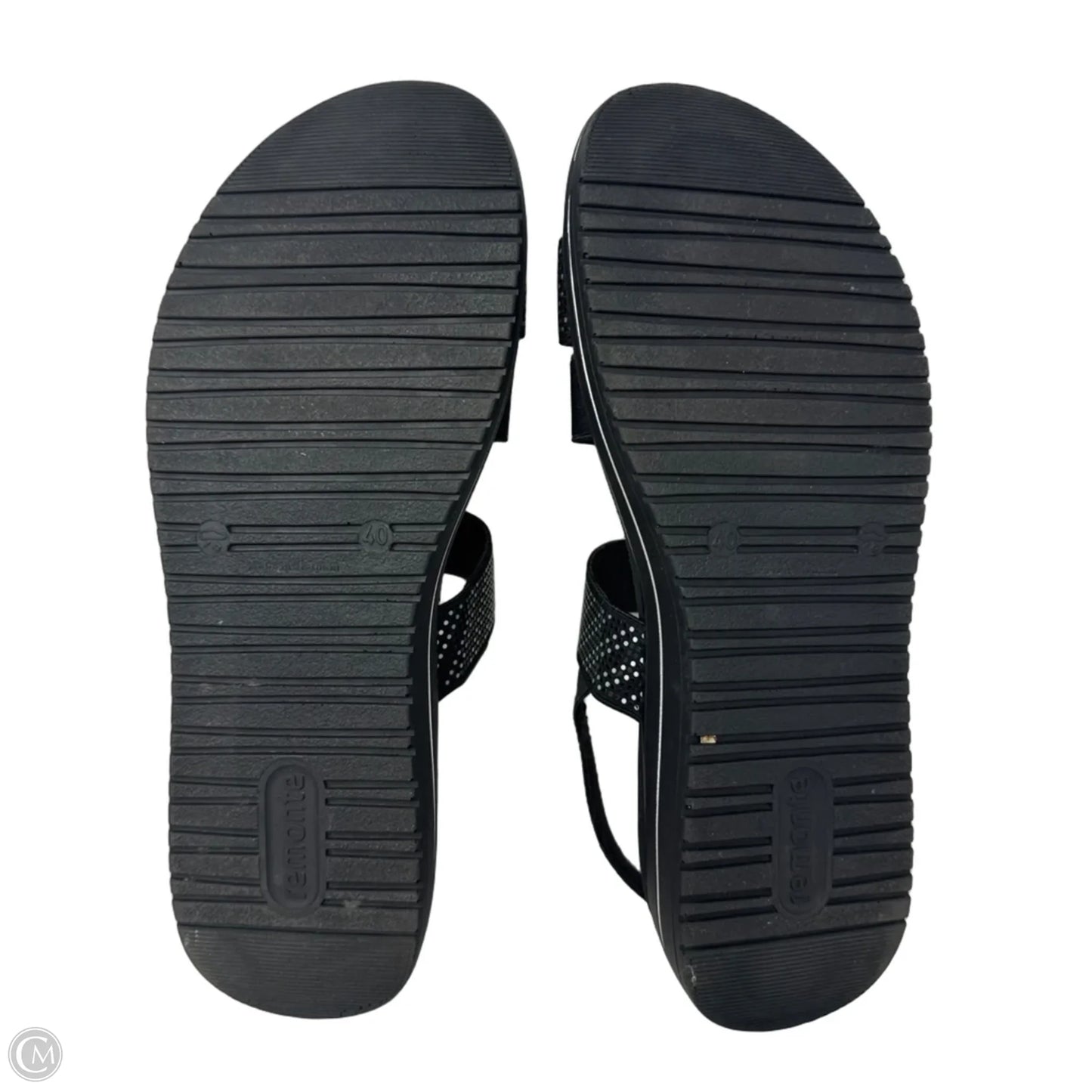Sandals Flats By Remonte In Black, Size: 8.5