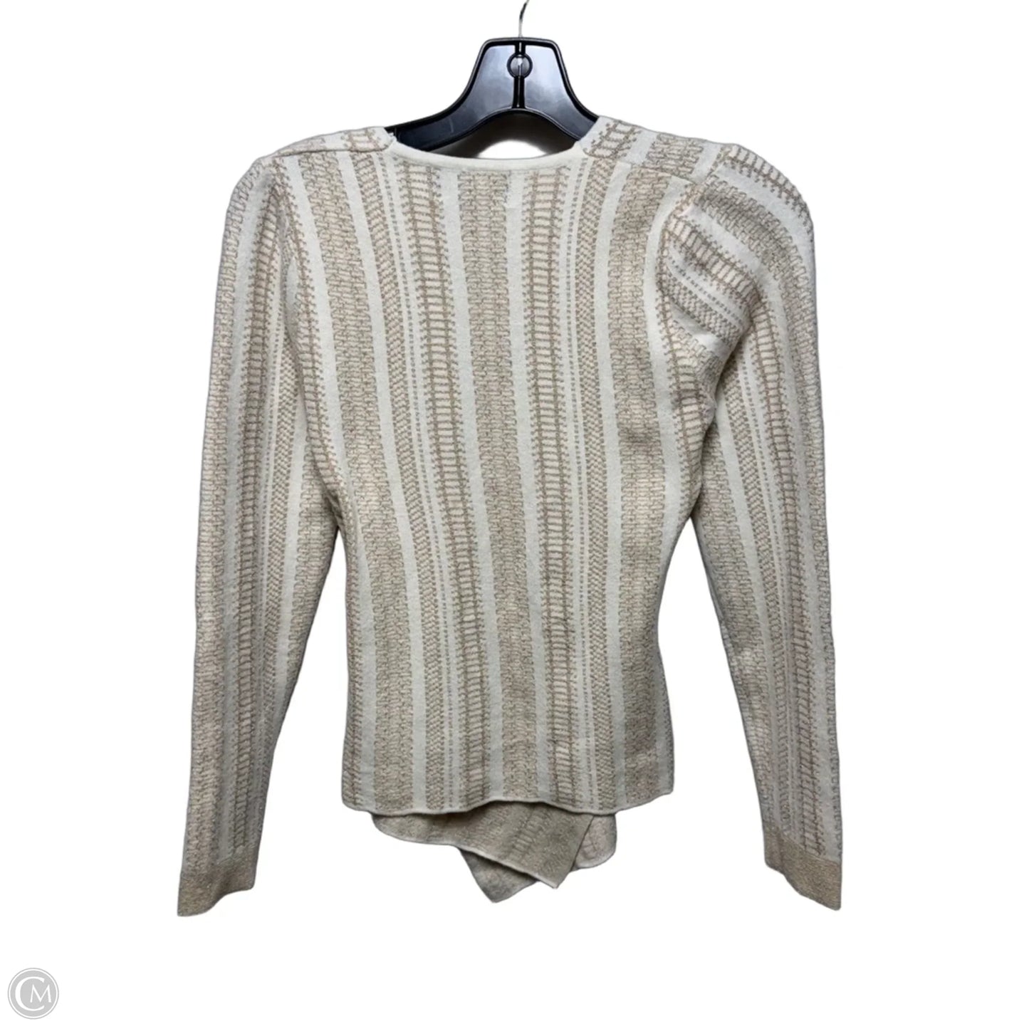 Sweater By Oliver.O By Escio In Cream & Tan, Size: M