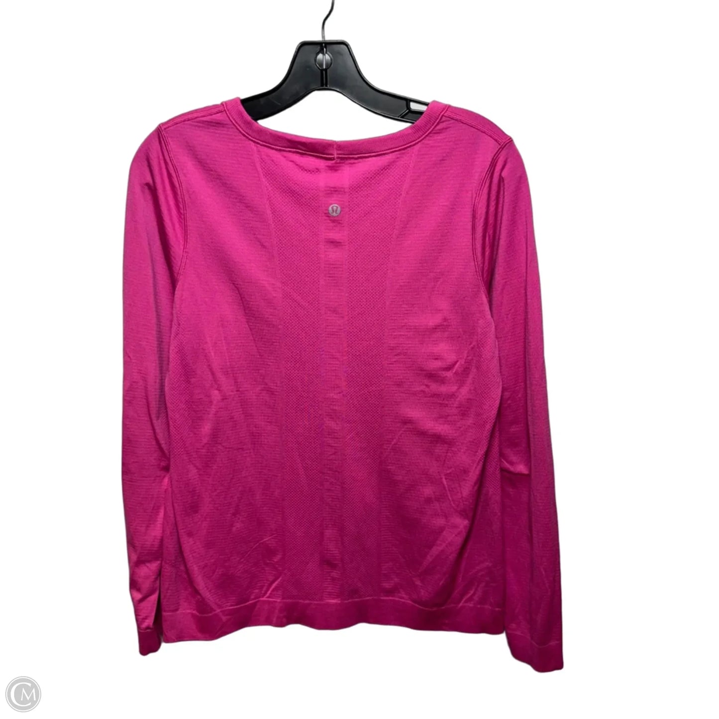 Athletic Top Long Sleeve Collar By Lululemon In Pink, Size: M ESTIMATED