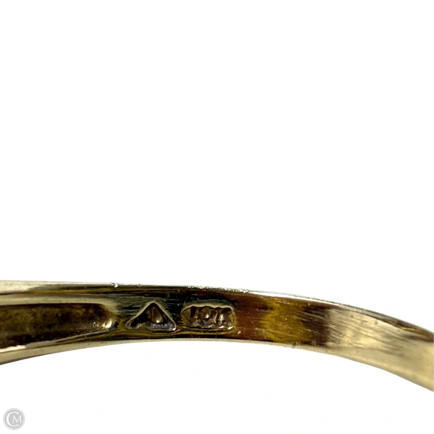 10k Yellow Gold & Faceted Teardrop Citrine Solitaire Cocktail Ring, Size: 6