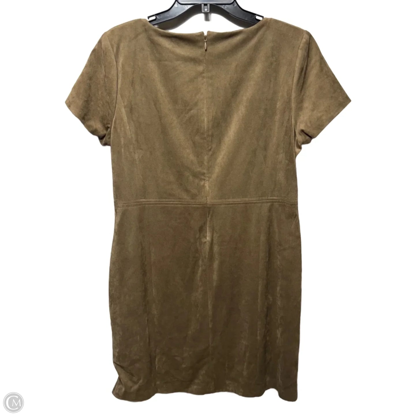 Faux Suede Dress Casual Midi By Chicos In Green, Size: 10