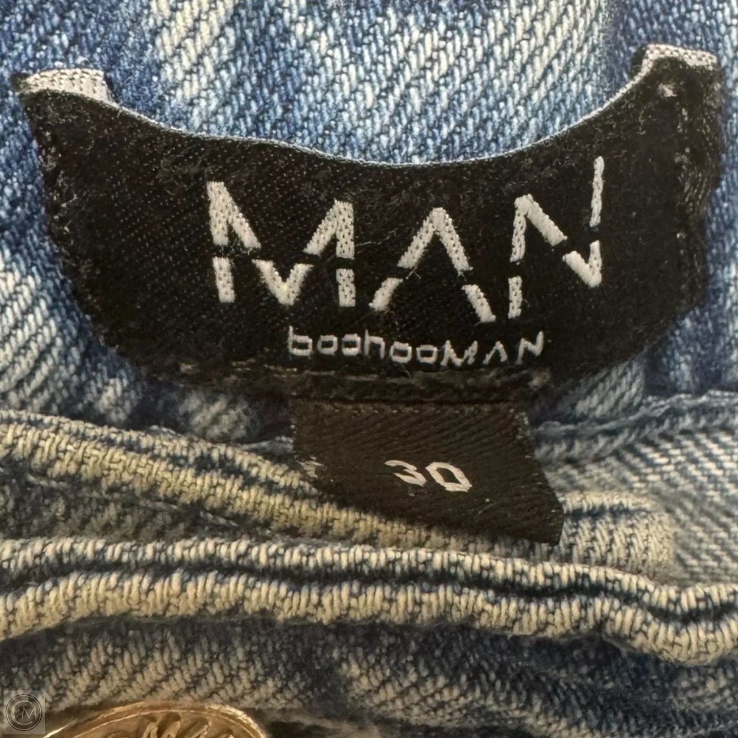 Jeans Straight By Boohoo MAN In Blue Denim, Size: 10/30