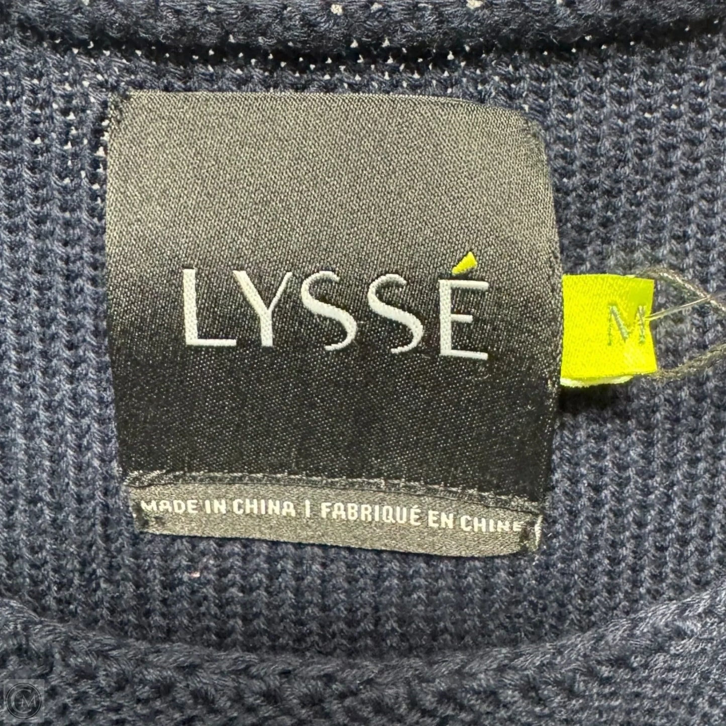 Top Sleeveless By Lysse In Blue, Size: M