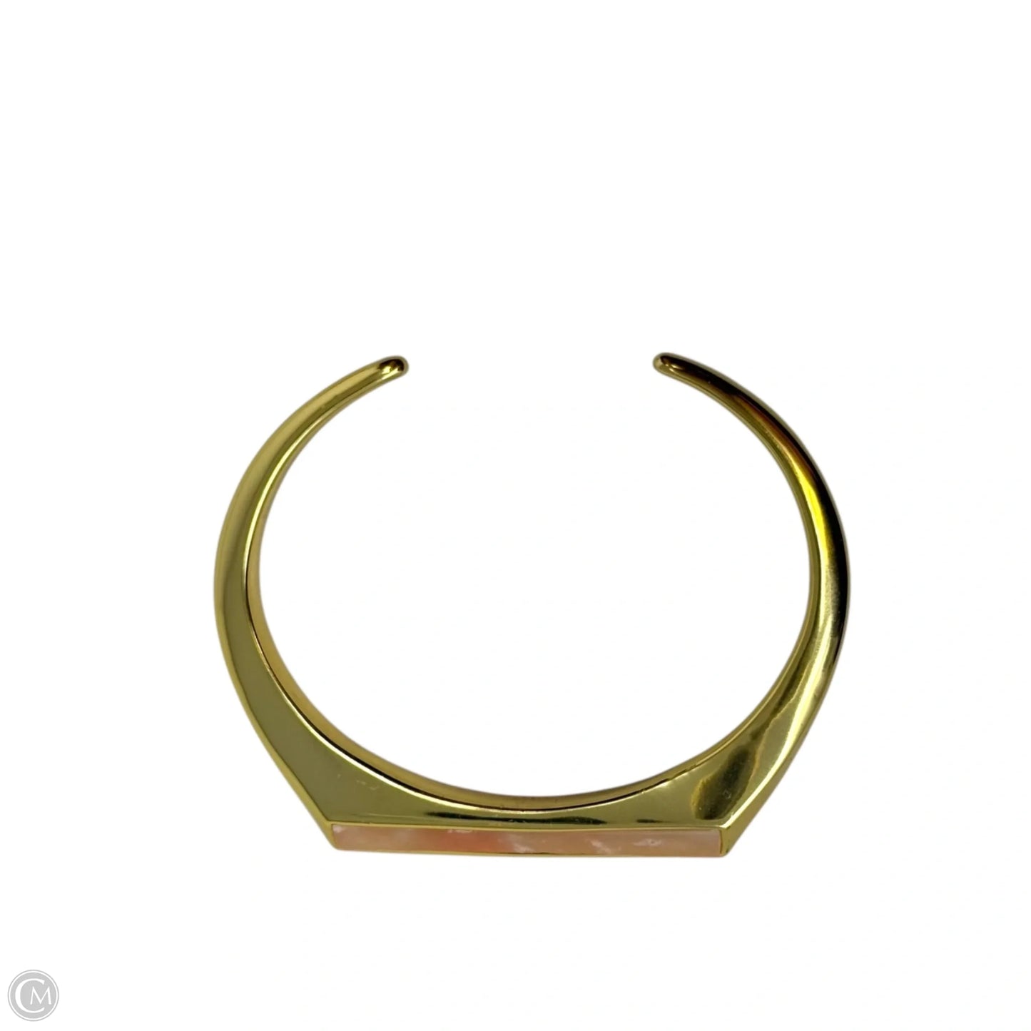 Gold Plated Semiprecious Stone Triangle Prism cCuff Bracelet By J. Crew