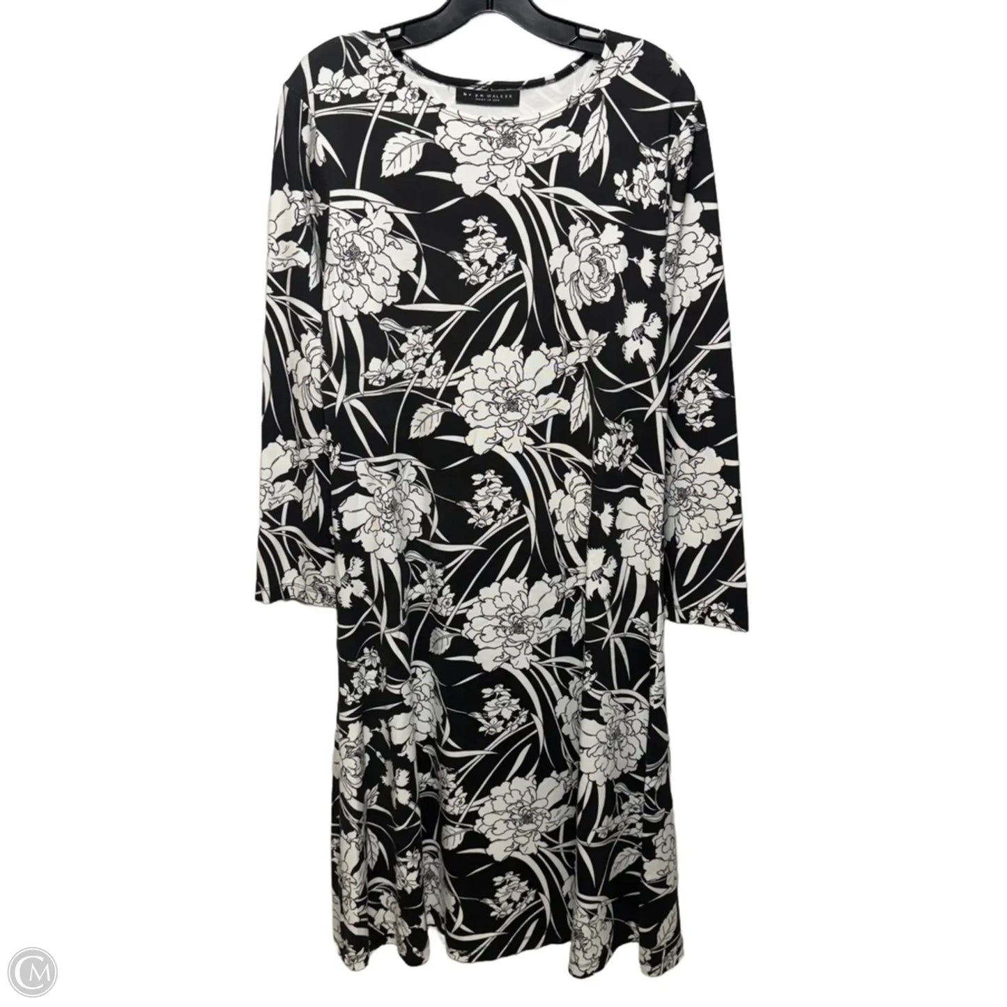 Rya Modal Ponte Midi Dress By Bryn Walker In Black & White, Size: S