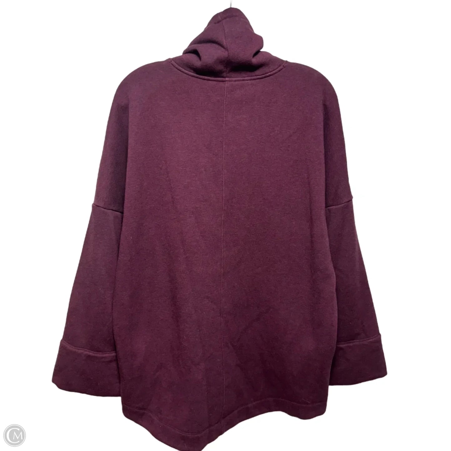 Fleece Lined Sweatshirt Collar By Athleta In Maroon, Size: M