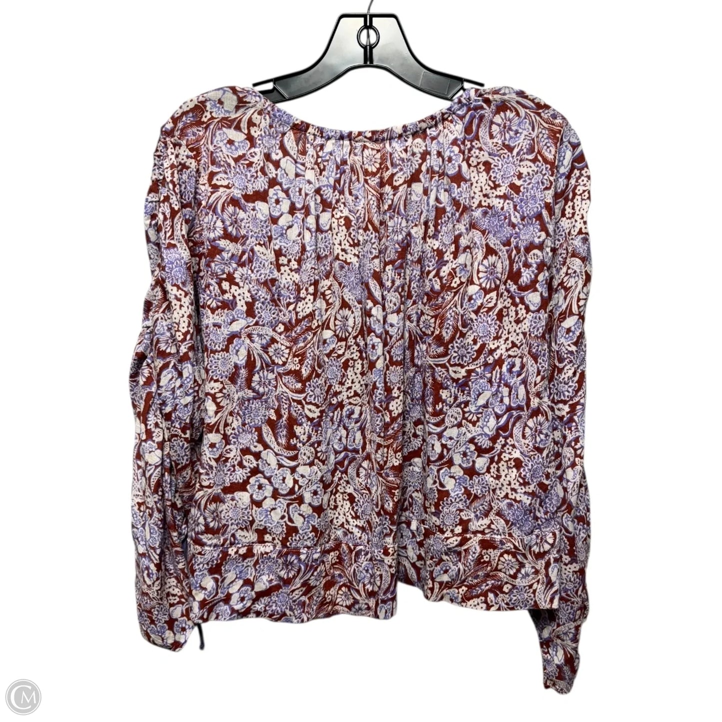 Top Long Sleeve By Anthropologie In Multi-colored, Size: S