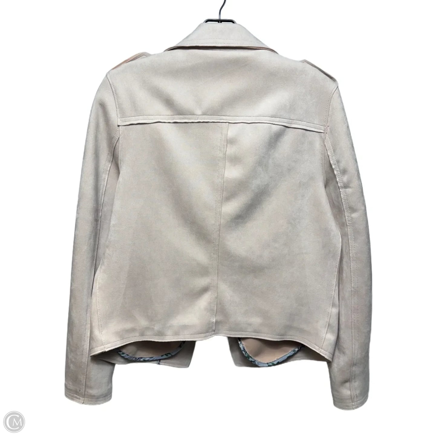 Faux Suede Jacket Moto By Philosophy In Pink, Size: M