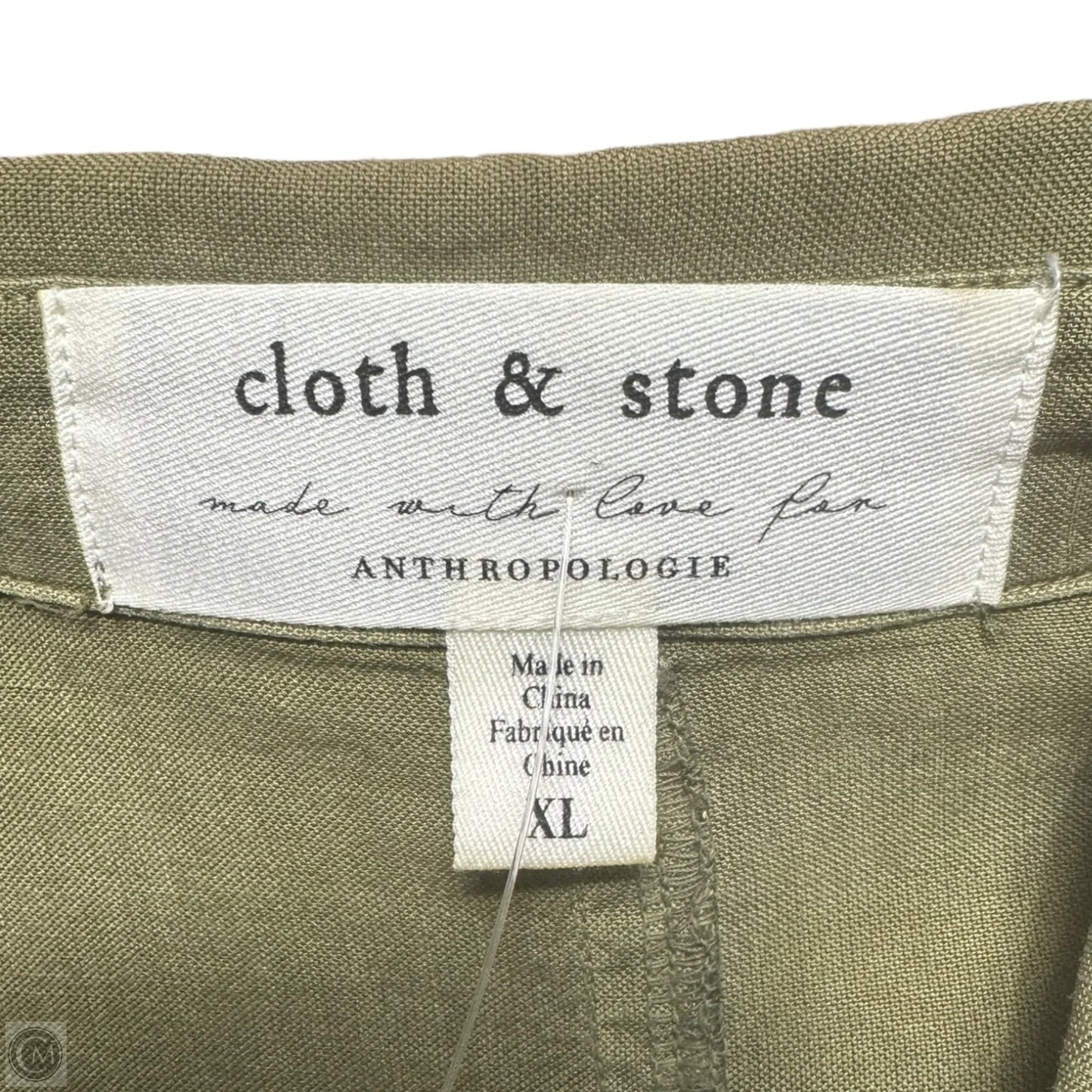 Erin Utility Shirt Dress By Cloth & Stone X Anthropologie In Green, Size: XL