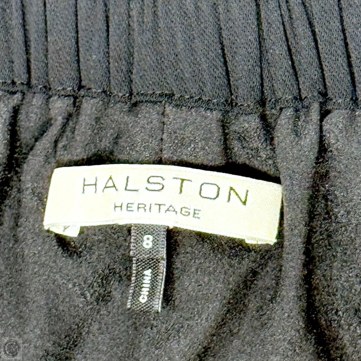 Tape Detail Flounce A-Line Fit Flare Skirt Designer By Halston Heritage In Black, Size: 8