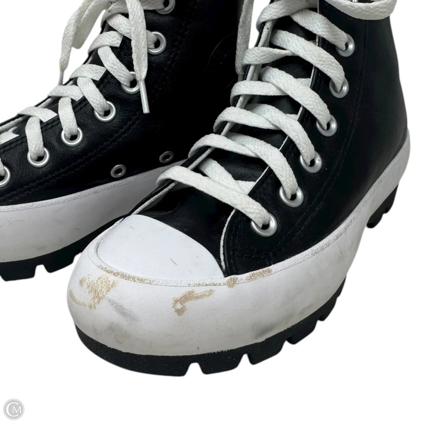 Lug Hi Shoes Sneakers Platform By Converse In Black & White, Size: 5