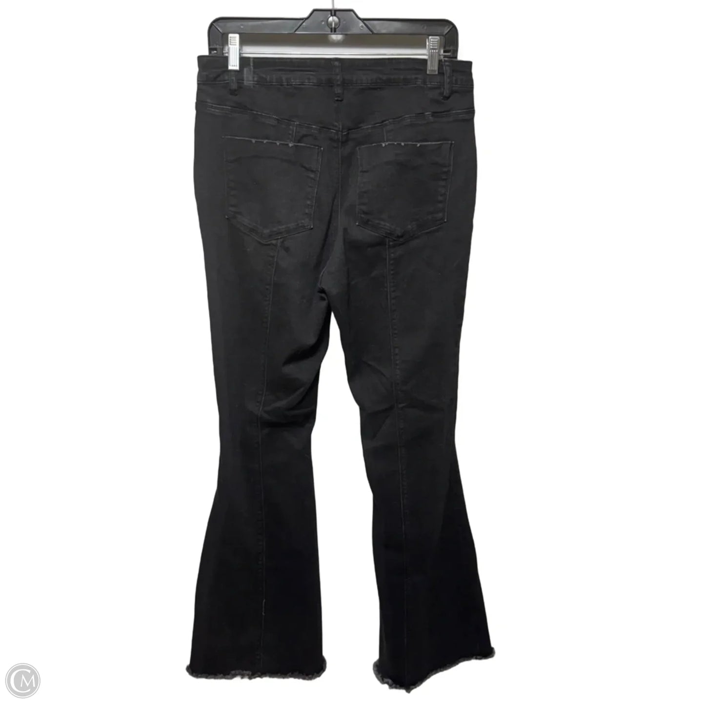 Embroidered Jeans Flared By Chelsea And Violet In Black, Size: 10