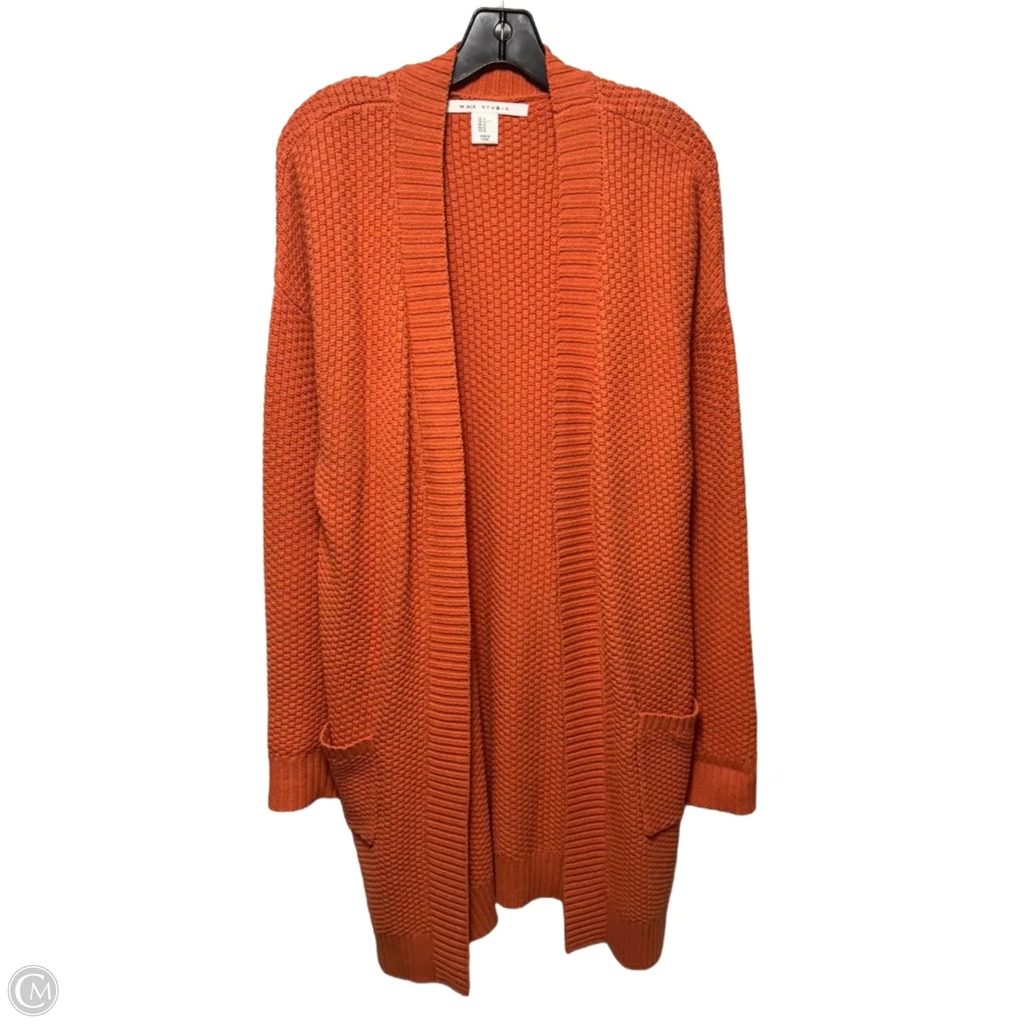 Sweater Cardigan By Max Studio In Orange, Size: Xl