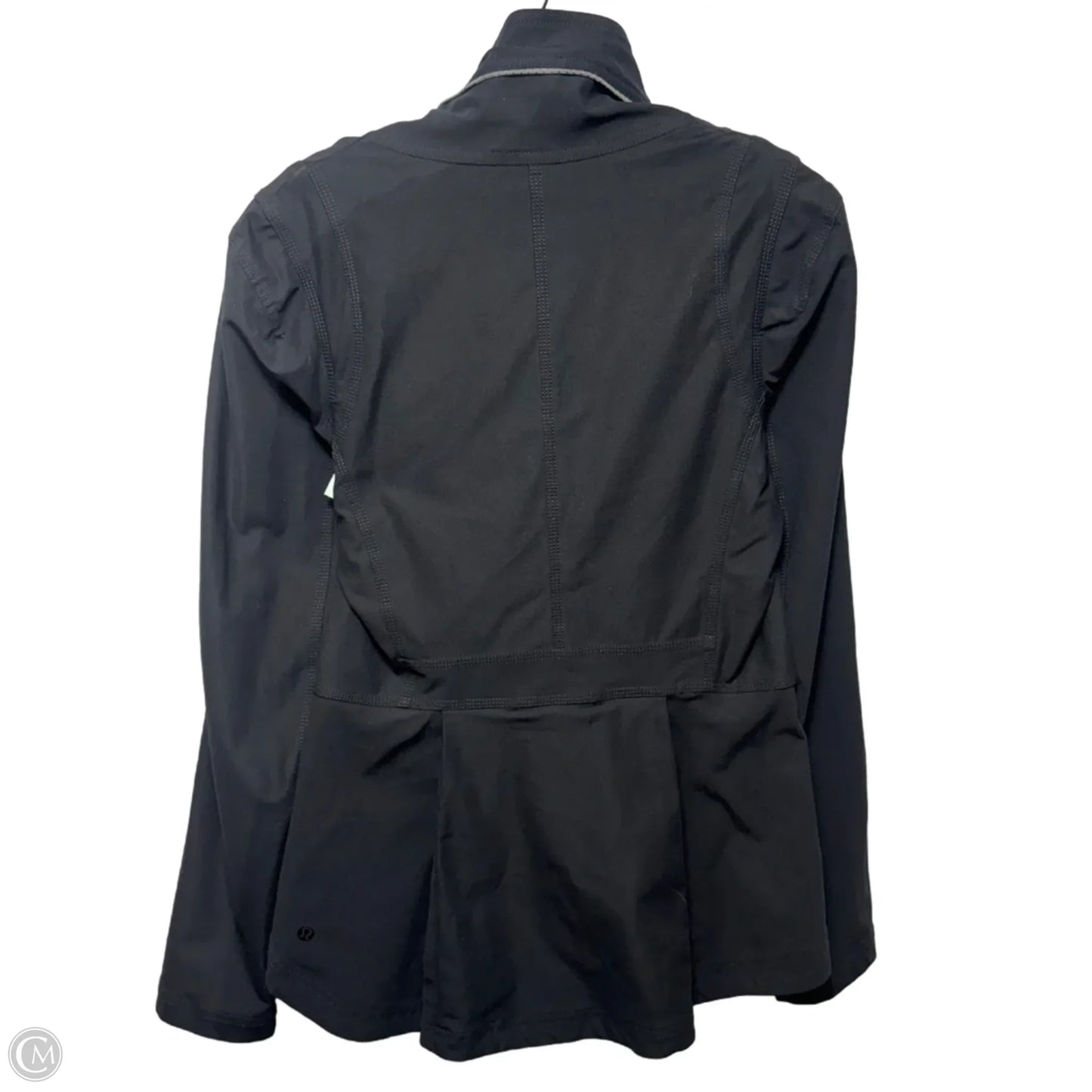 Athletic Jacket By Lululemon In Black, Size: M