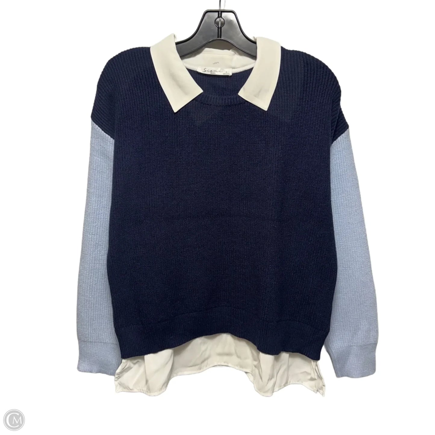 Sweater By Sioni In Blue, Size: L