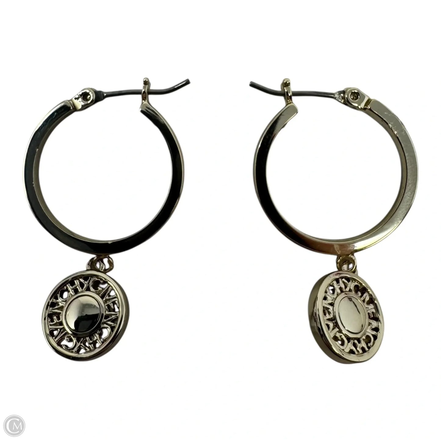 Logo Dangle Gold Hoop Earrings by Givenchy