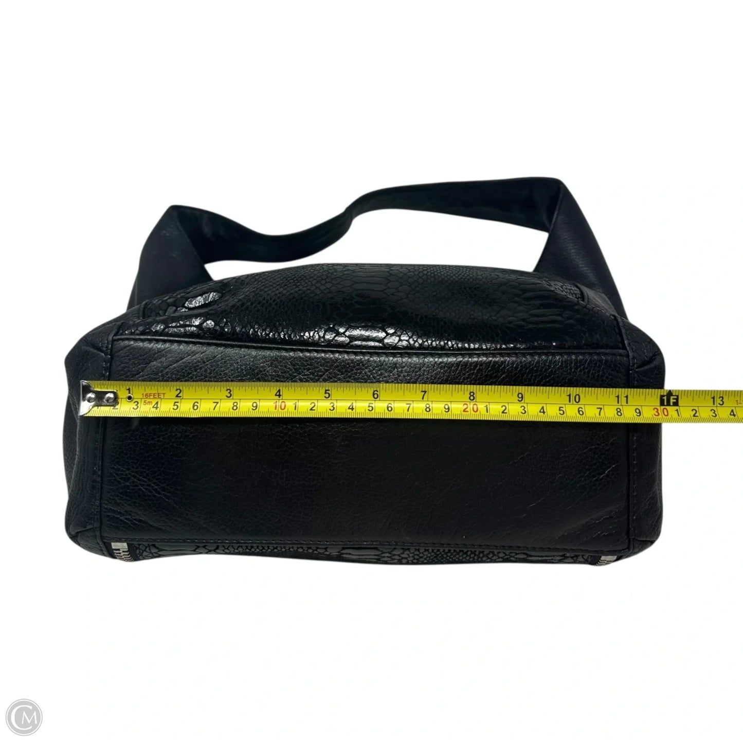 Newman Snakeskin Hobo Handbag Designer By Michael Kors, Size: Large