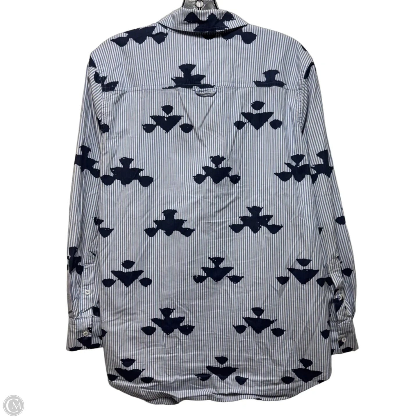 Top Long Sleeve By Nic + Zoe In Striped Pattern, Size: M