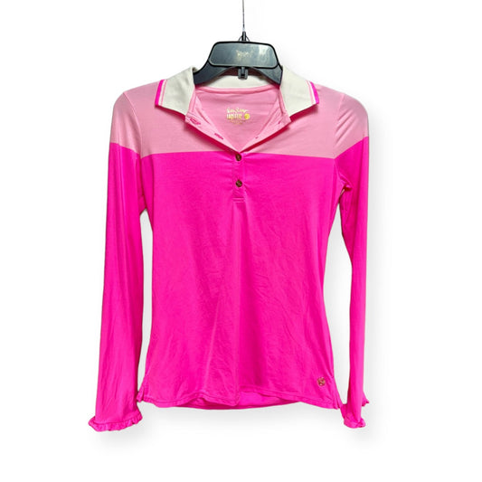 Athletic Top Long Sleeve Collar By Luxletic by Lilly Pulitzer  Size: Xs
