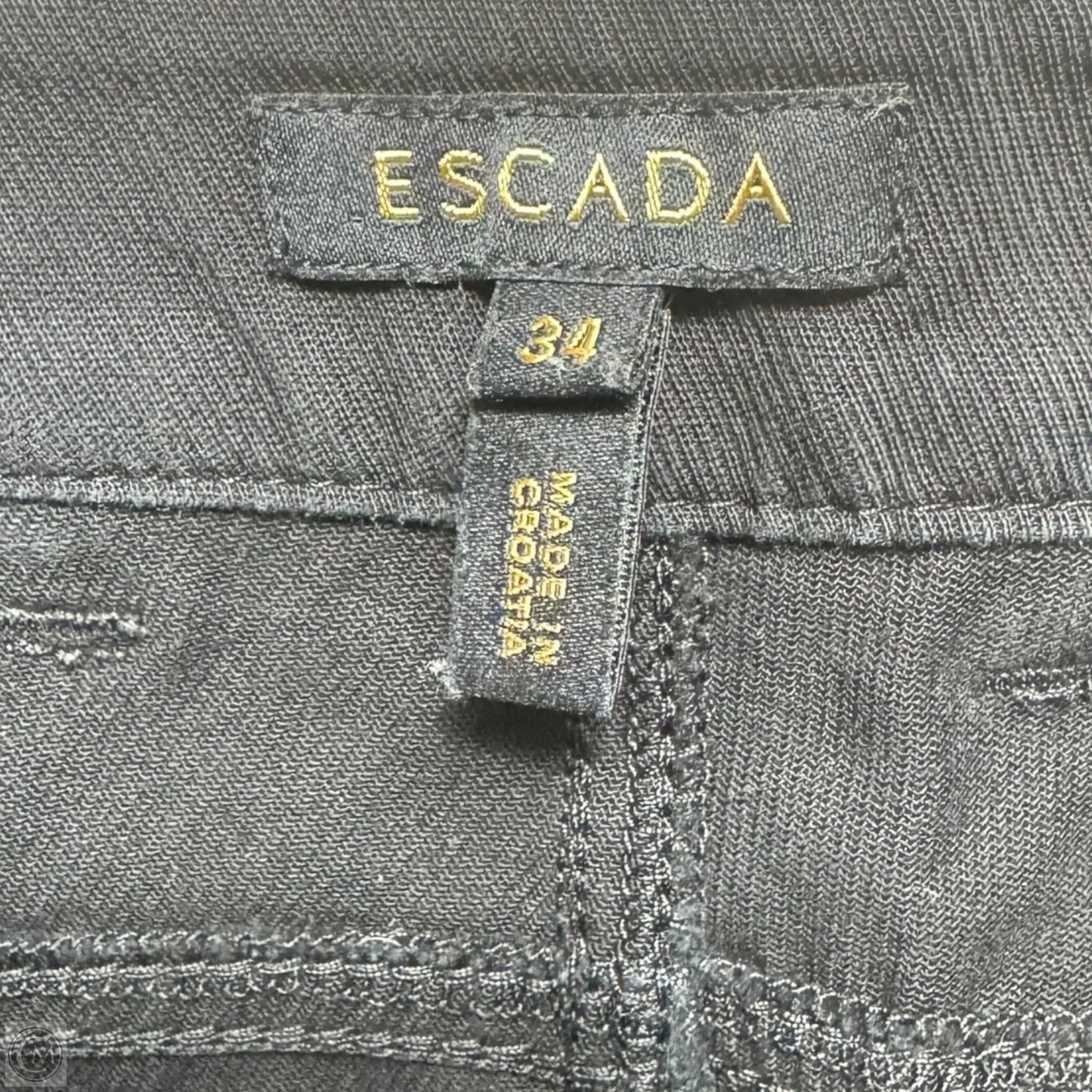 Pants Designer By Escada In Black, Size: US XS/EU 34