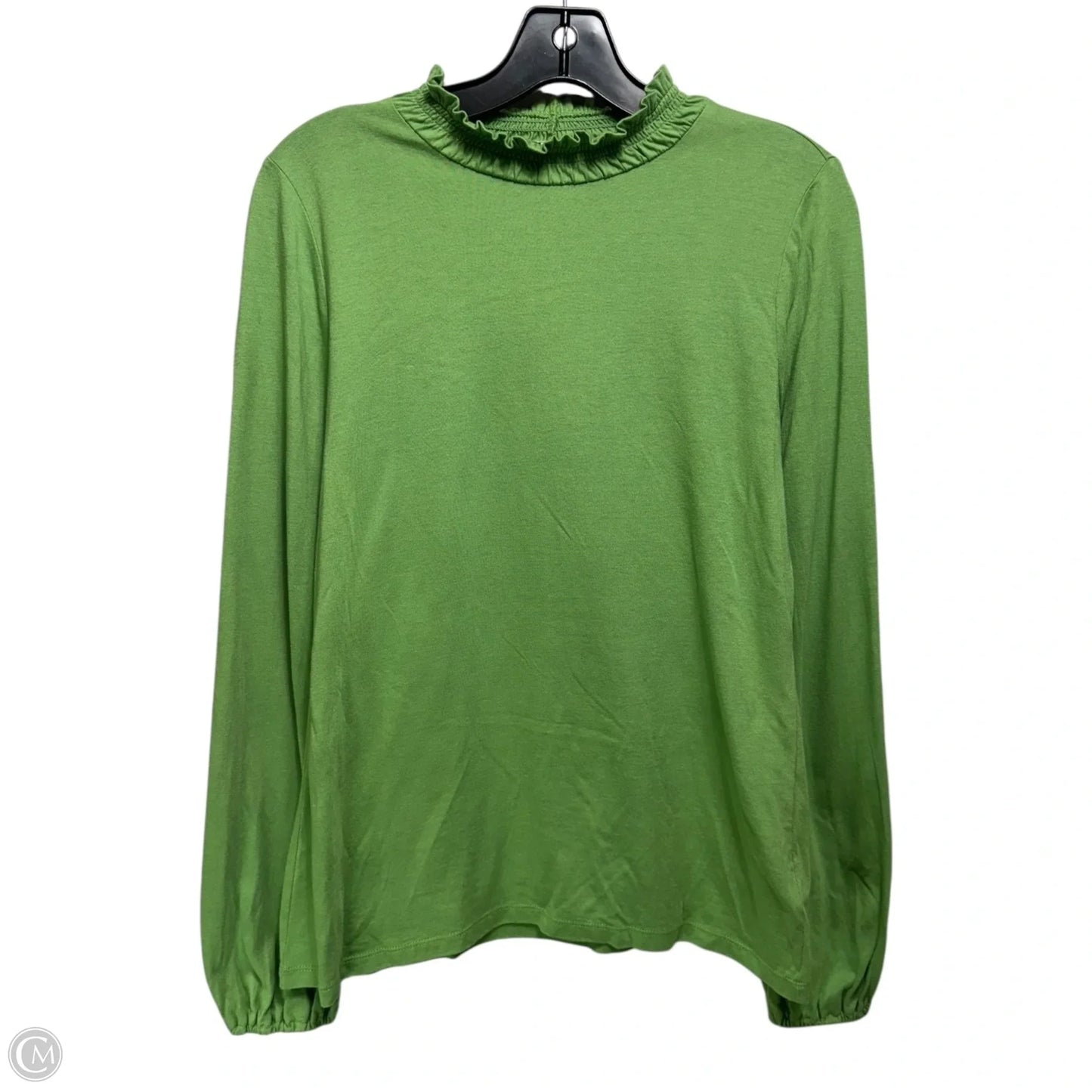 Top Long Sleeve By Talbots In Green, Size: M