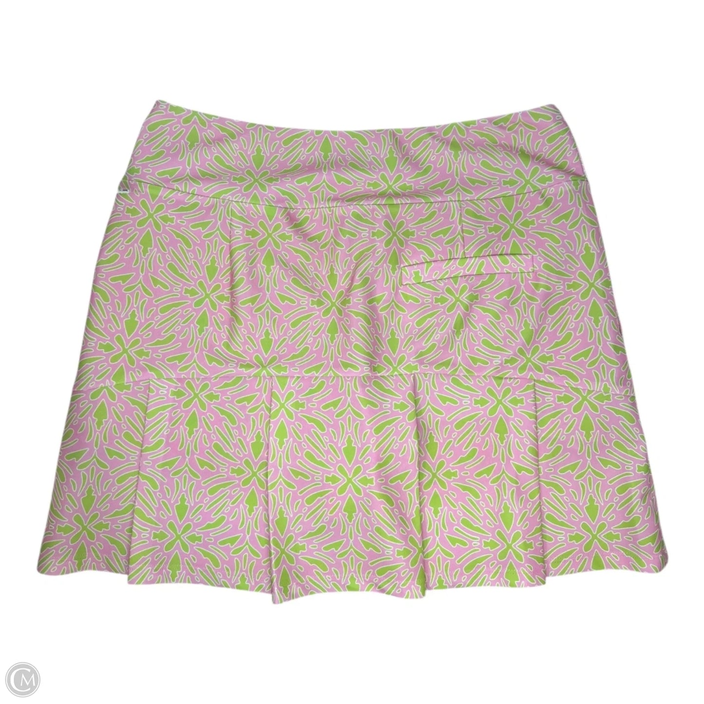 Athletic Skirt By Katharine Way In Green & Pink, Size: S