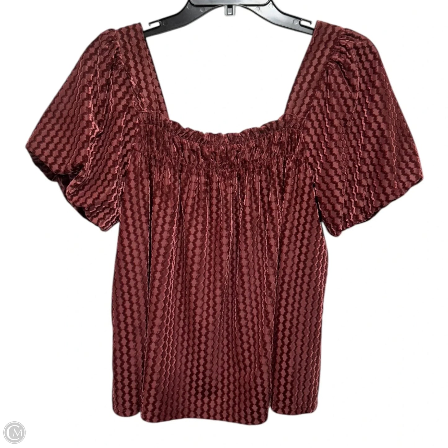 Top Short Sleeve By Joy Joy In Red, Size: Xs