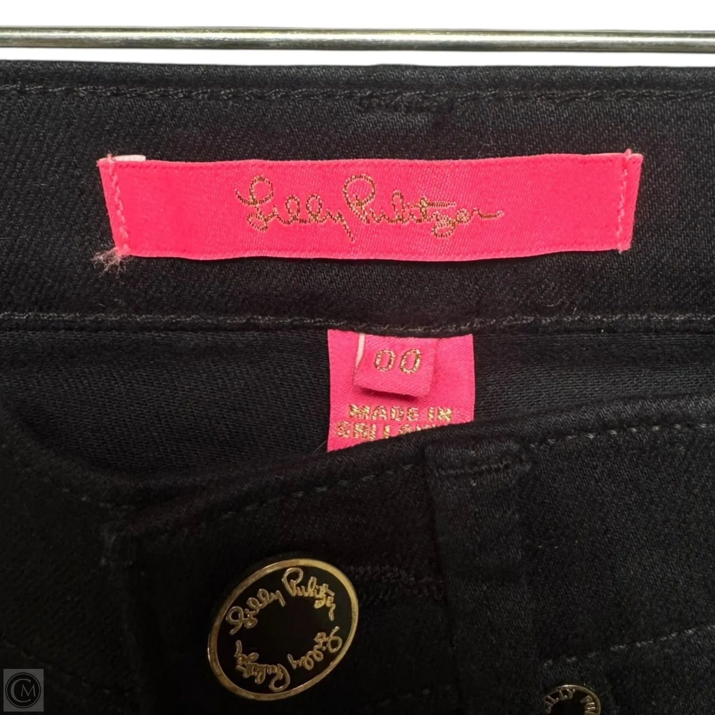 South Ocean Skinny Jeans Designer By Lilly Pulitzer In Onyx, Size: 00