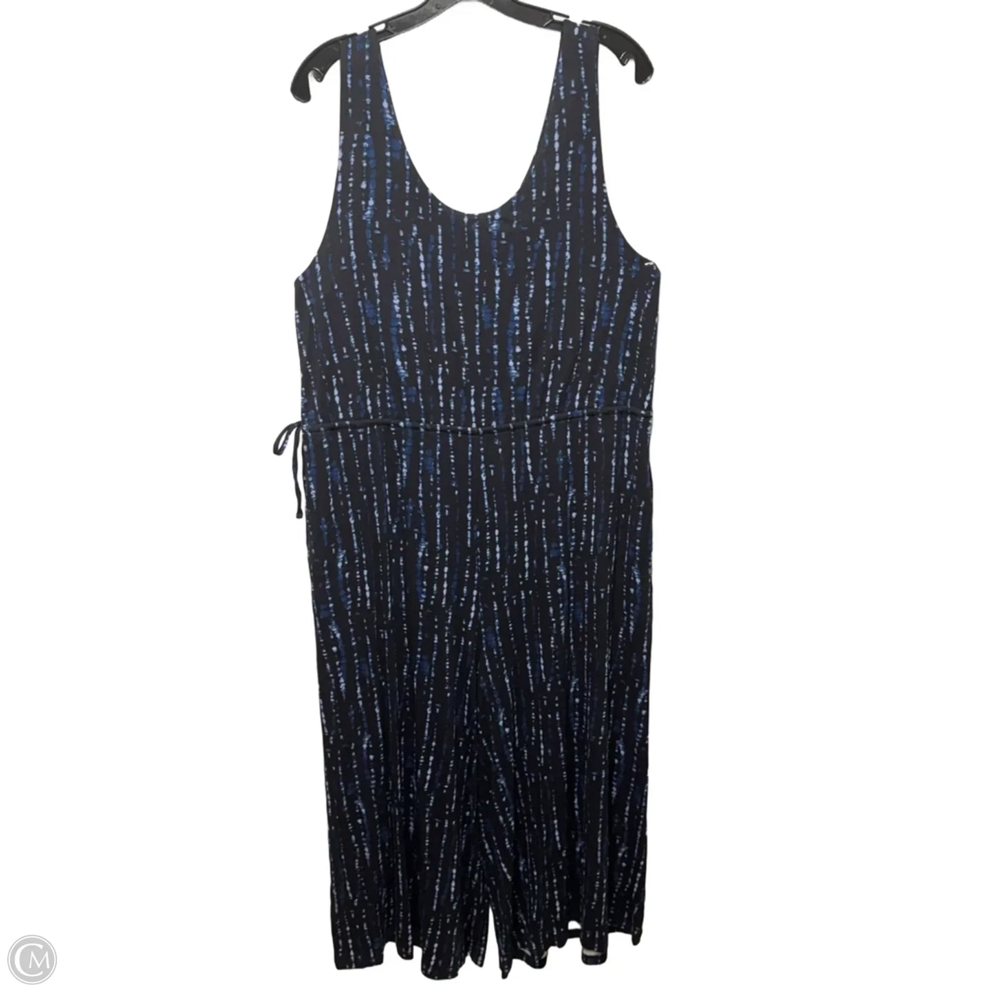 Jumpsuit By T Tahari In Black & Blue, Size: Xl