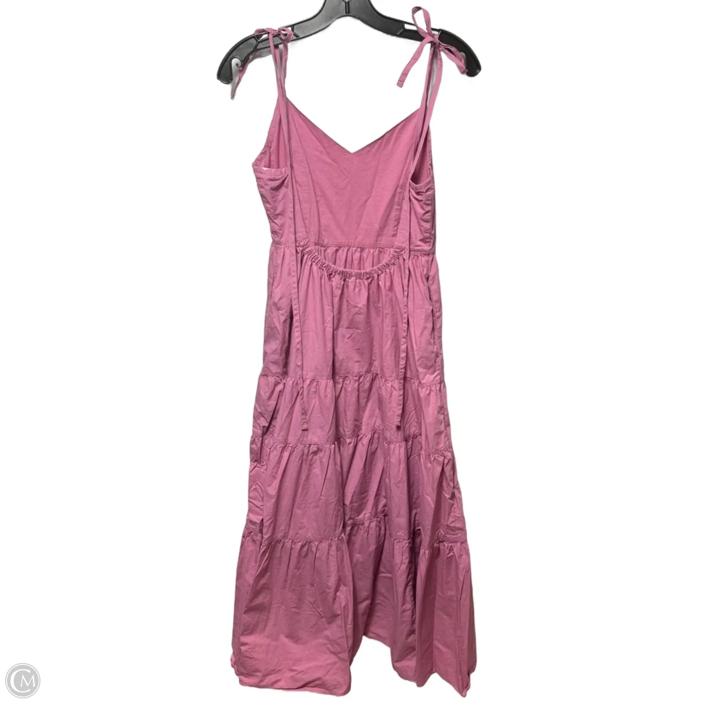 Tiered Dress Casual Midi By Madewell In Pink, Size: M