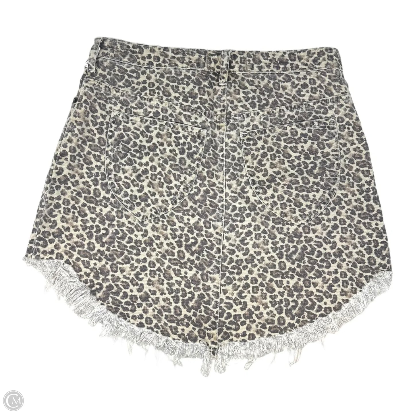 Printed Bailey Denim Mini Skirt By We The Free In Animal Print, Size: 10