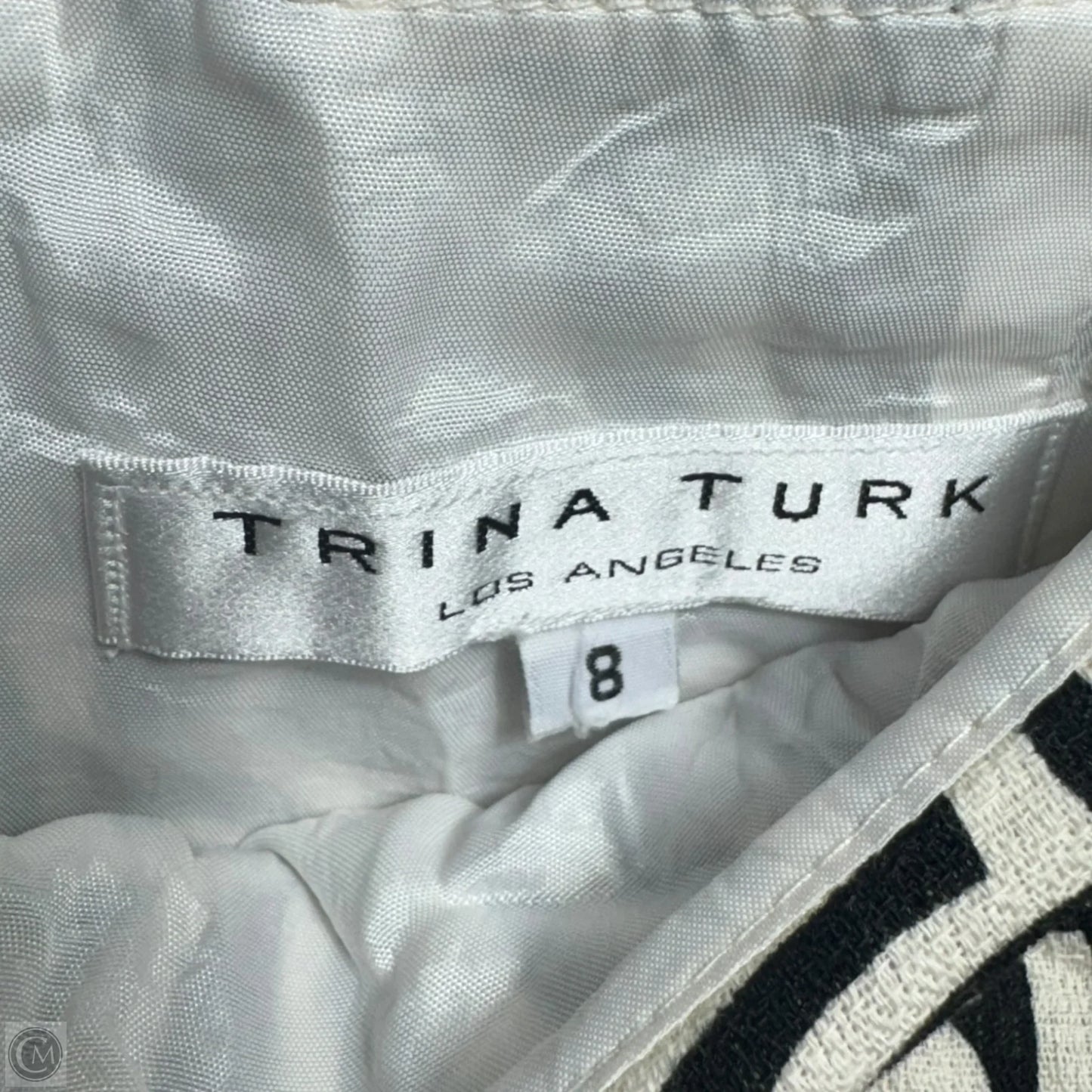 Skirt Mini & Short By Trina Turk In Black & Cream, Size: 8