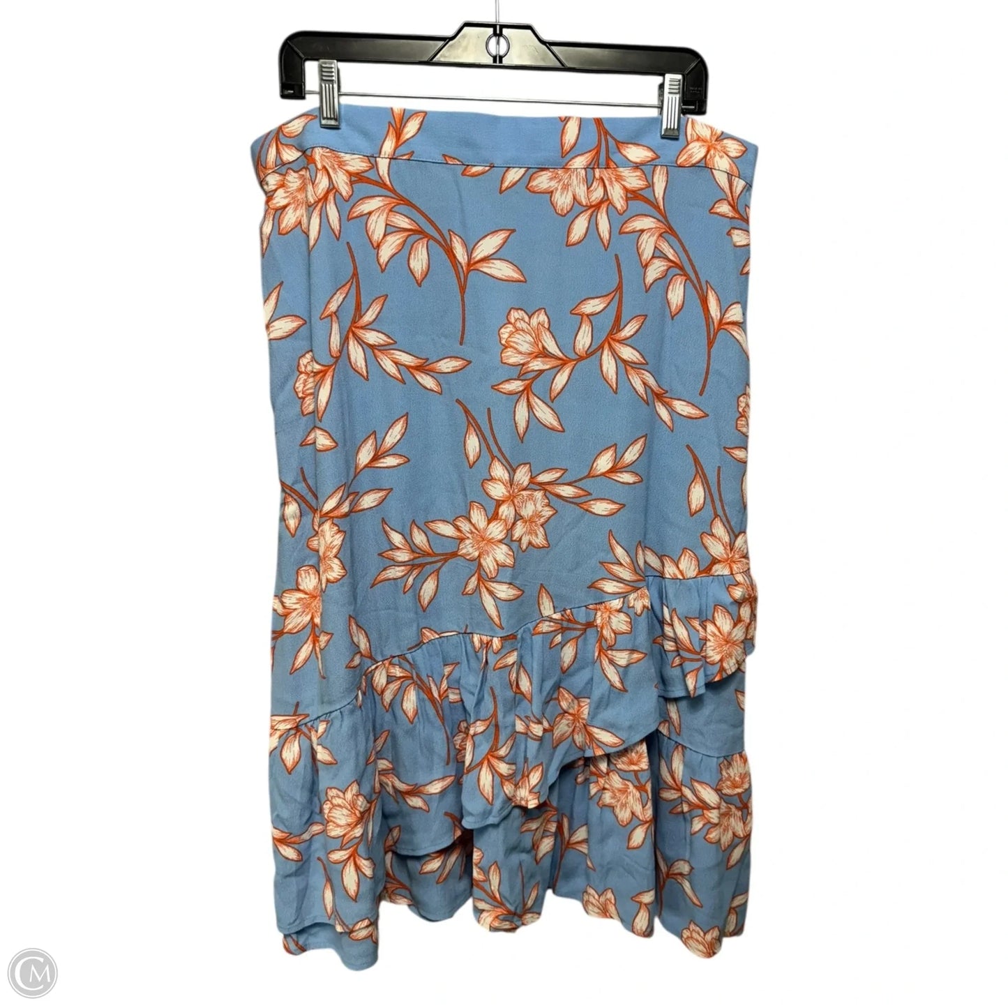Skirt Midi By Talbots In Floral Print, Size: Xl
