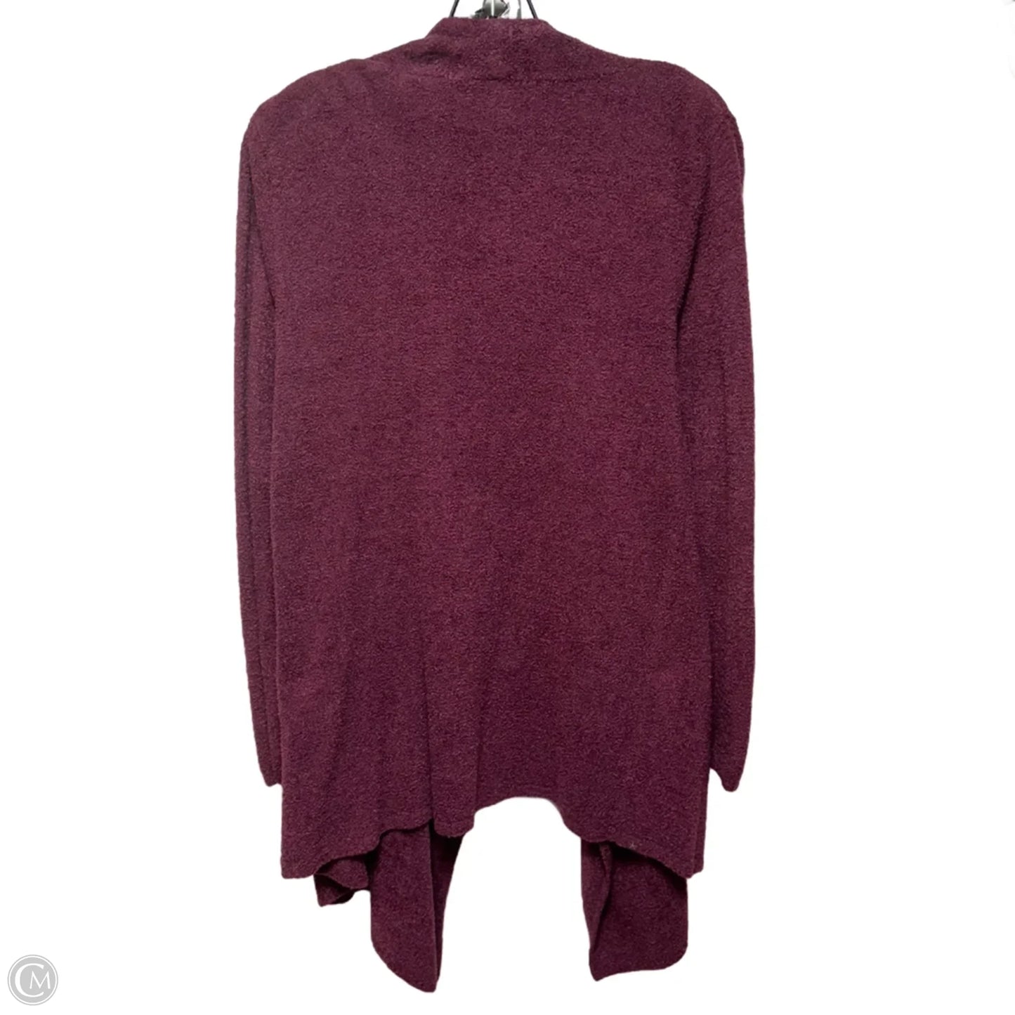 CozyChic Lite Calypso Wrap Cardigan Sweater By Barefoot Dreams In Maroon, Size: L