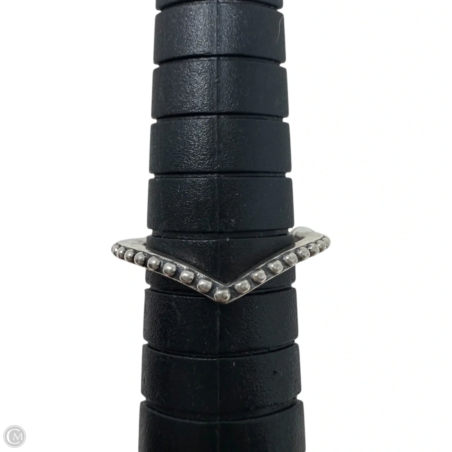 Retired Beaded Sterling Silver Wishbone Ring By Pandora, Size: 4