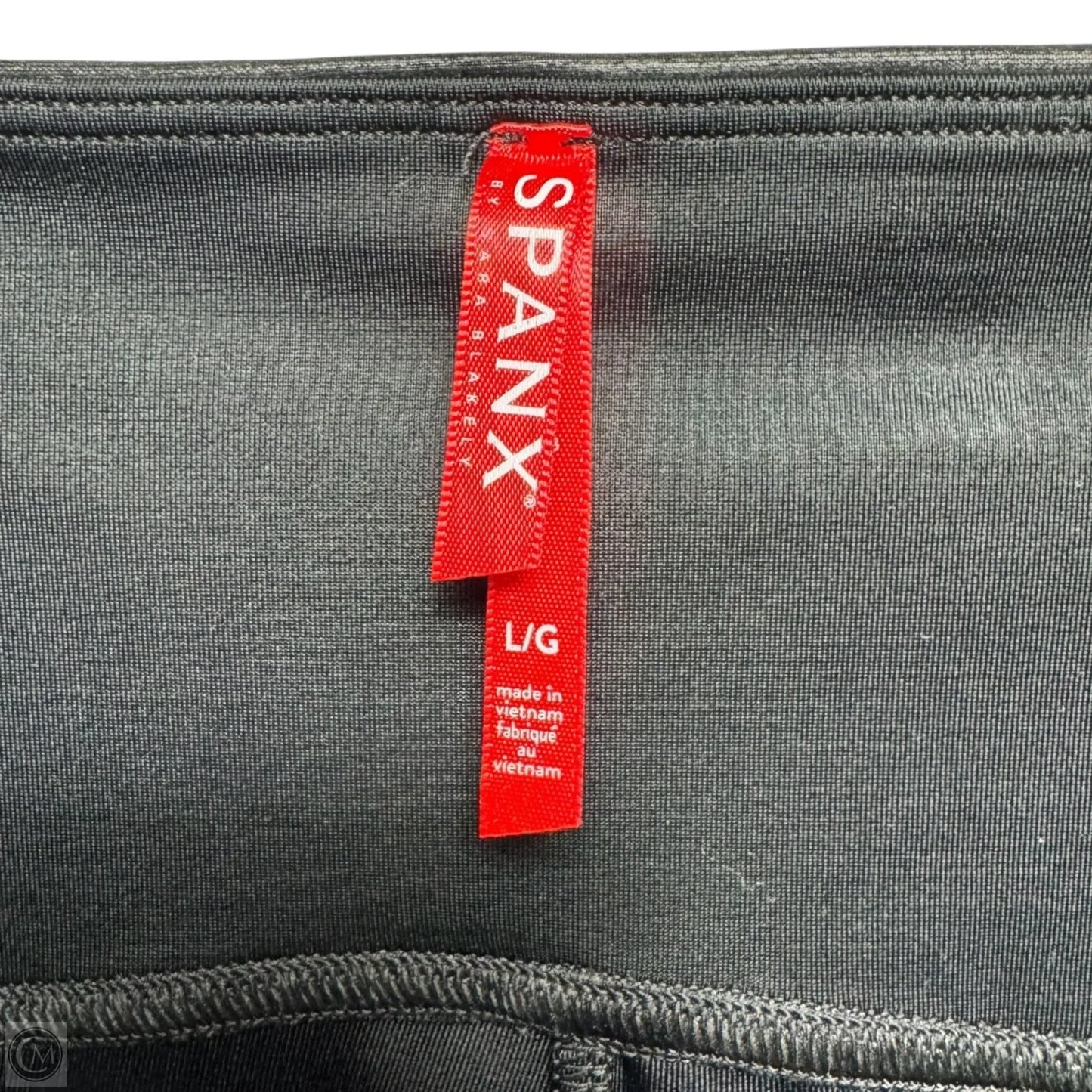Athletic Leggings By Spanx In Black & White, Size: L